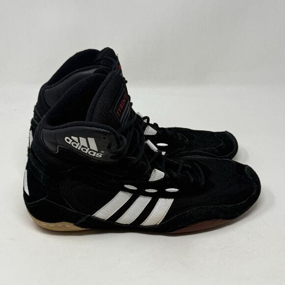 Adidas Tyrint Wrestling Boxing Shoes Mens 10 Black Suede Mesh Sneakers Vintage main image 12